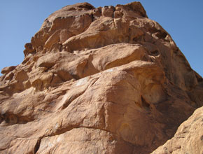 rock climbing at Sinai